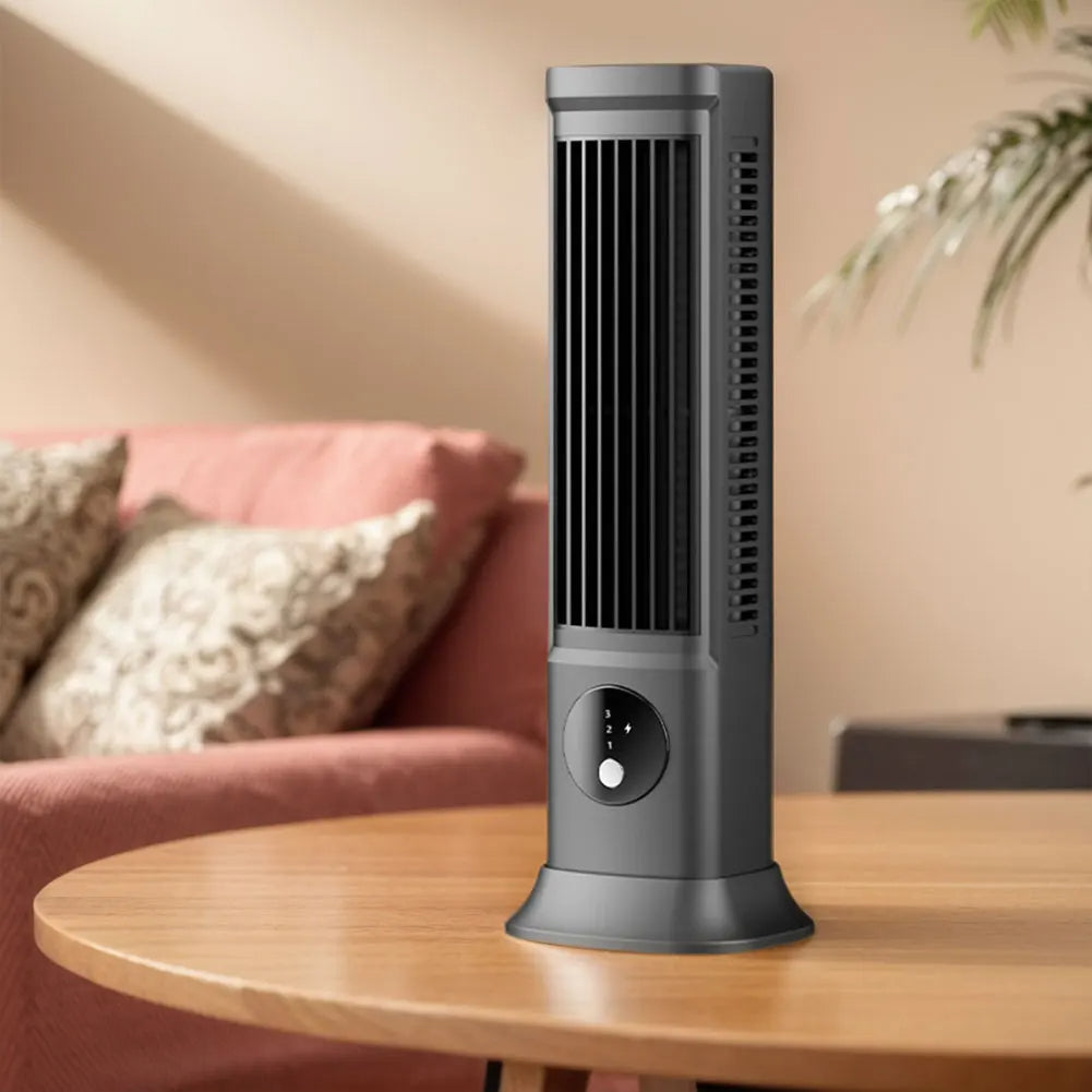 Compact USB Rechargeable Desk Fan for Air Cooling