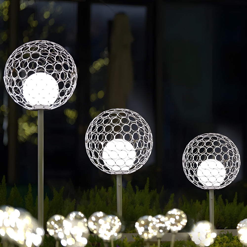 1-Light Outdoor Solar Taavita Sphere Garden Stakes Lights
