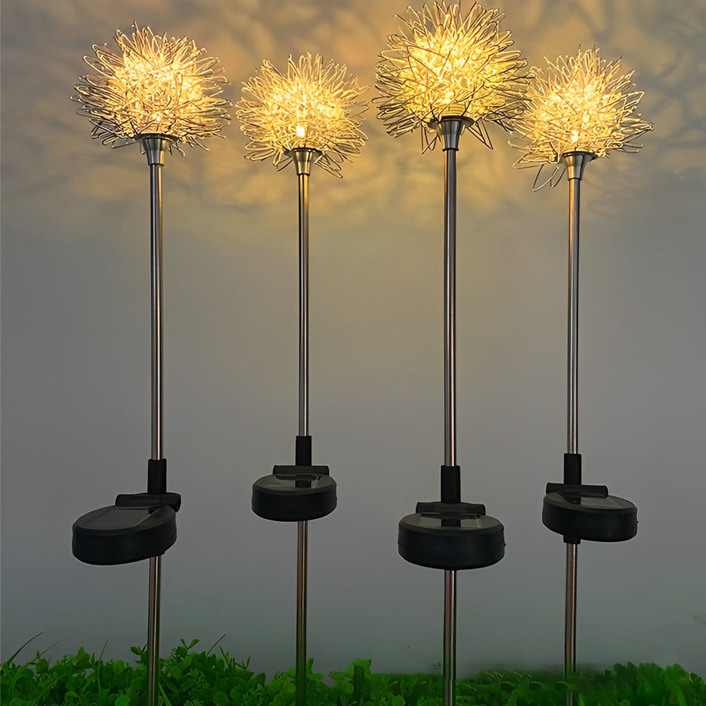 2PCS Waterproof Aluminum Taavita Flowers Decor LED Solar Lawn Light