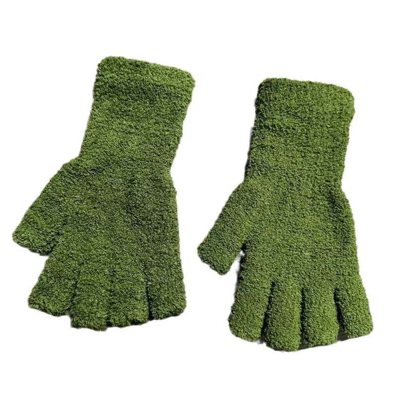 Half Finger Gloves for Winter Warmth and Comfort
