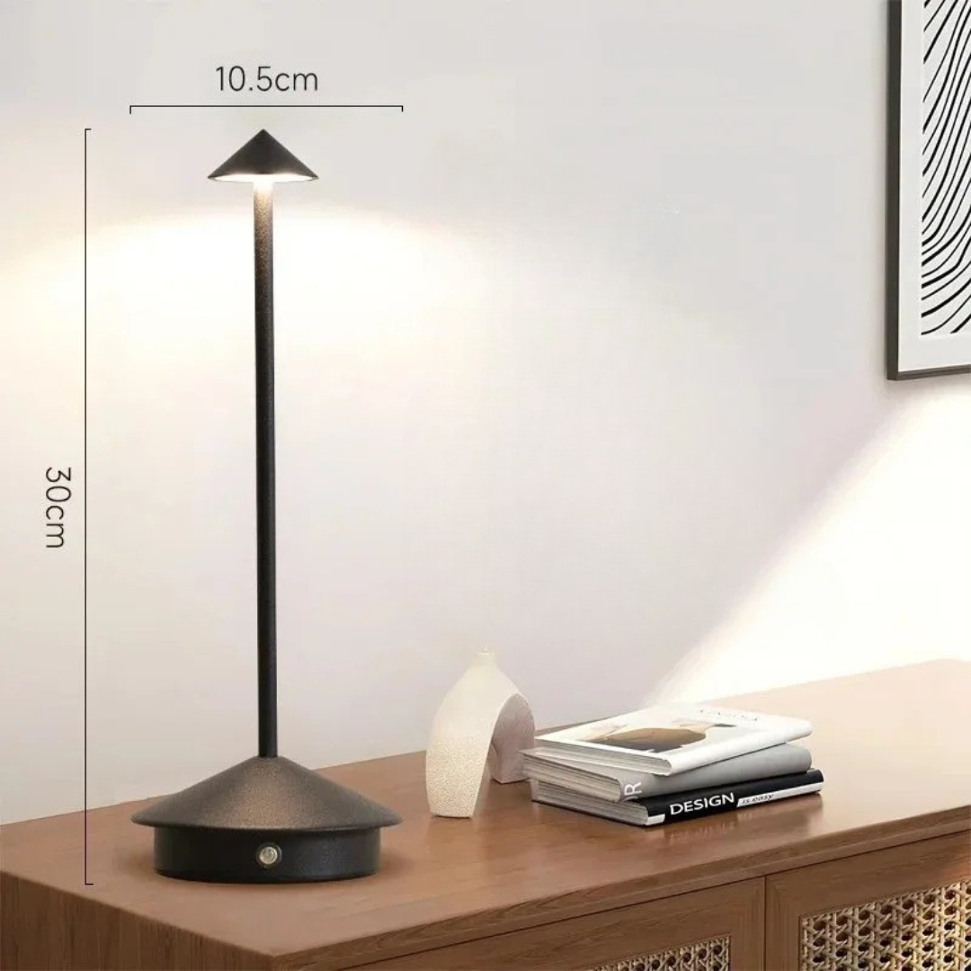Sleek Portable LED Lamp with Touch Control and Rechargeable Battery
