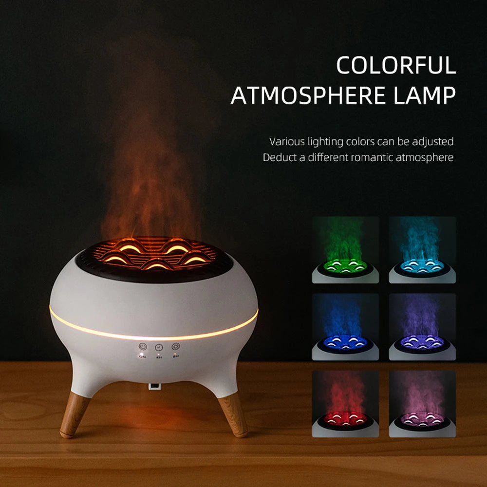 Fluid Motion Aroma Mist Diffuser with LED Lighting