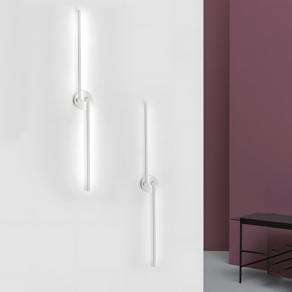 1 PC Black Modern Rotatable Linear LED Wall Sconce Light by Taavita
