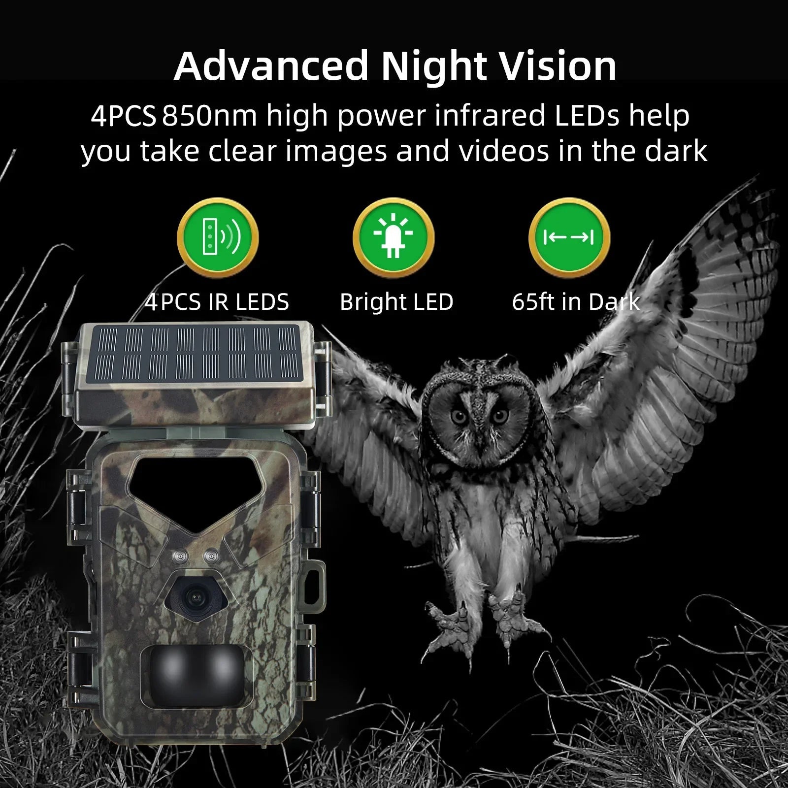 Eco-Friendly Solar Trail Monitoring Camera