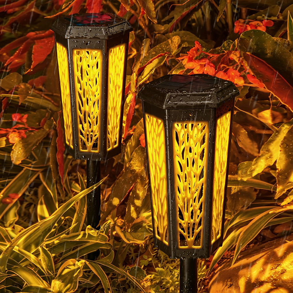 1 Pc Taavita Waterproof Intelligent LED Color Changing Solar Lights Outdoor Lamp