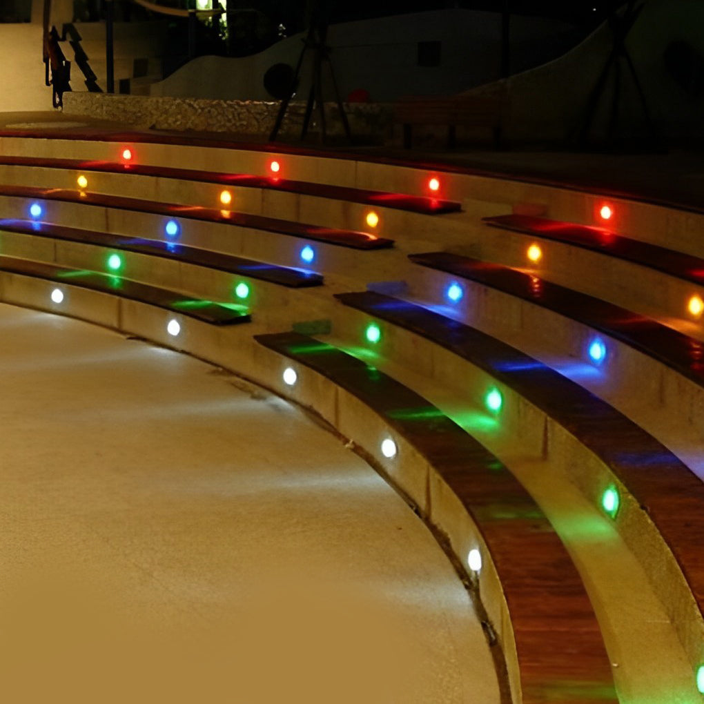 10pcs Taavita DC12V LED Waterproof Round Stars Modern Outdoor In-Ground Lights