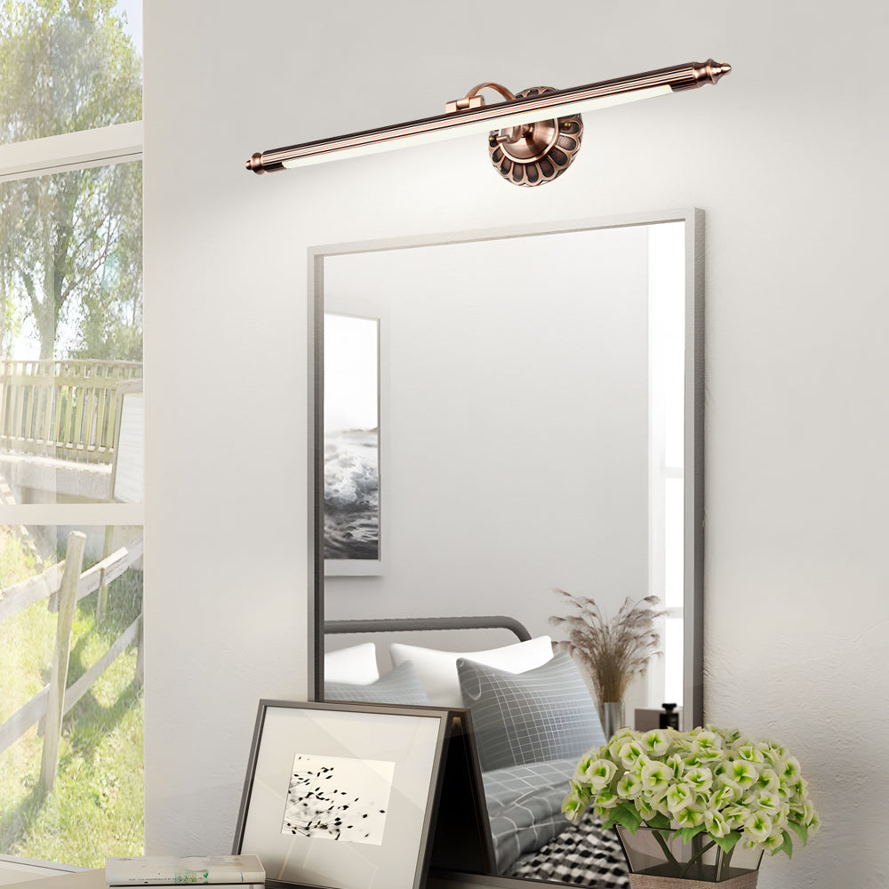 1-Light Linear Metallic Vanity Bath LED Light