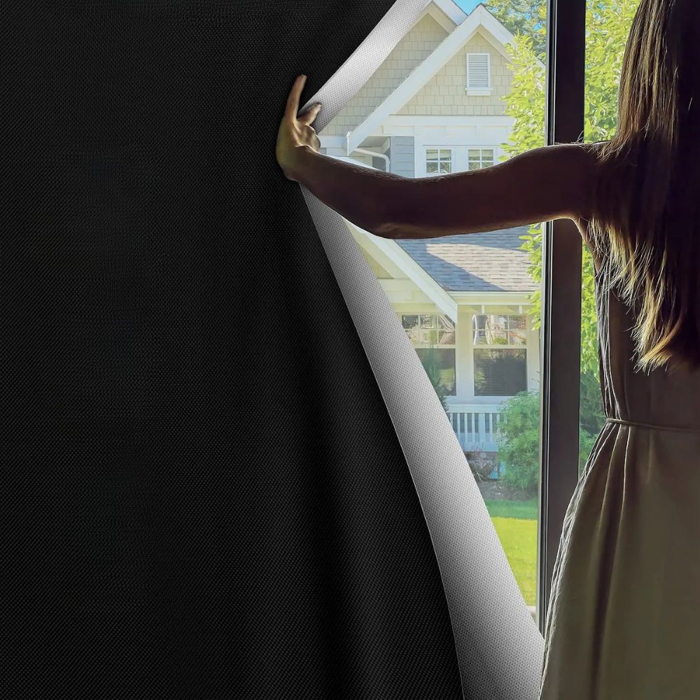Blackout Window Shade - Adhesive Sun Blocker for Light Control