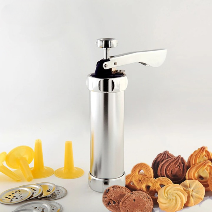 Premium Cookie Press with Customizable Stencils