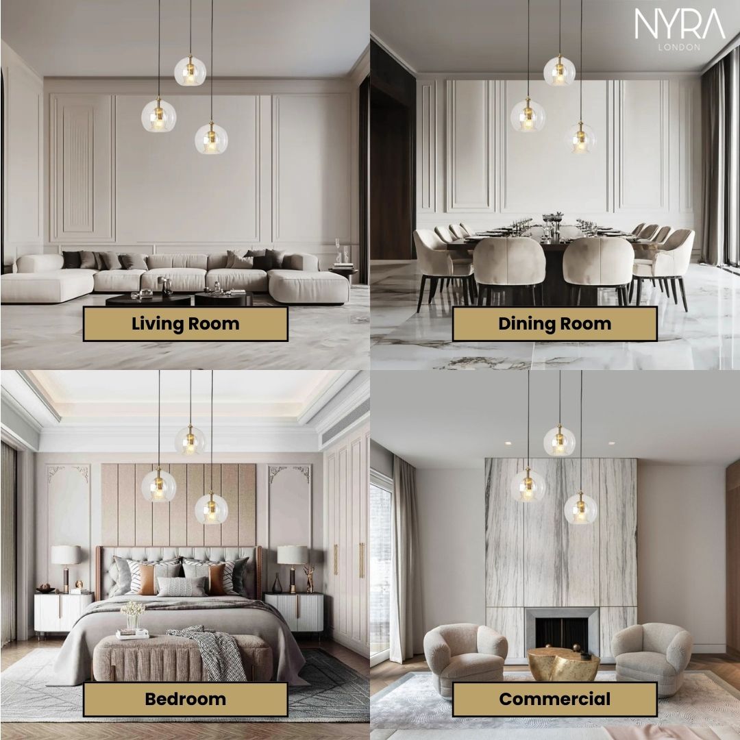 Luxe Orb Pendant Light with Handcrafted Glass Spheres