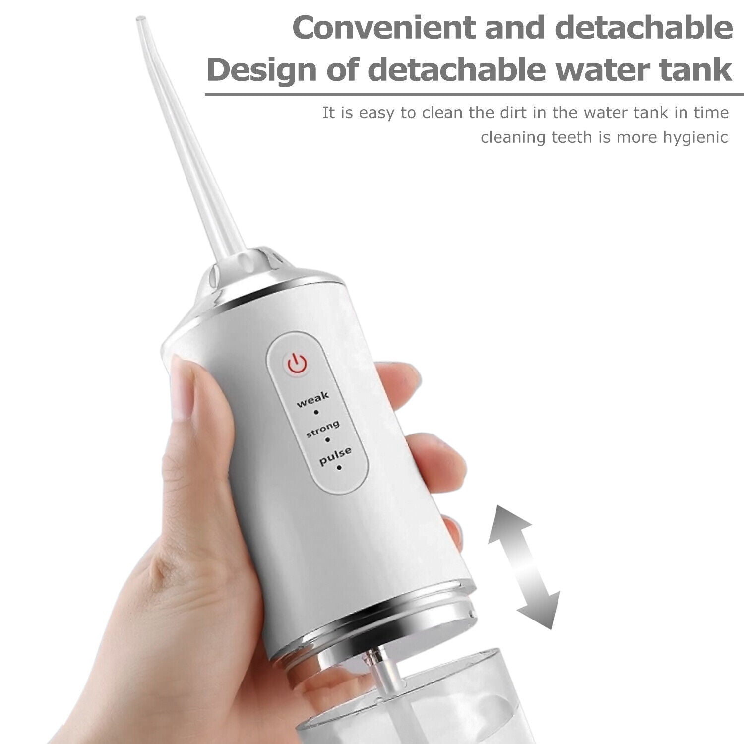 Compact Water Flosser for Oral Hygiene on the Go