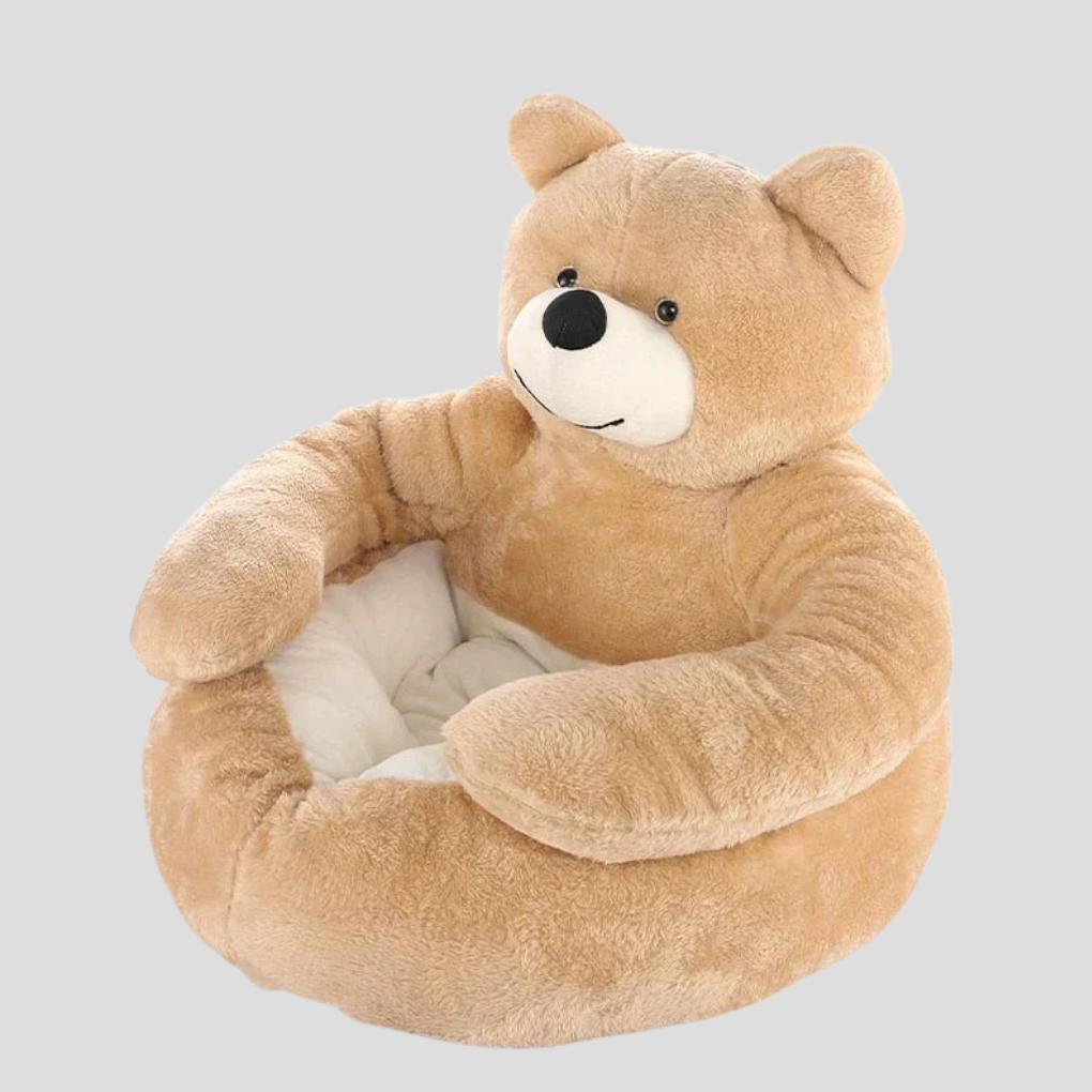 Cozy Teddy Haven Pet Bed