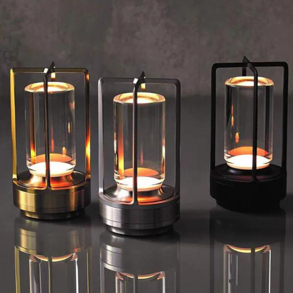 LuxeGlow – Wireless Nordic Table Lamp for Any Setting