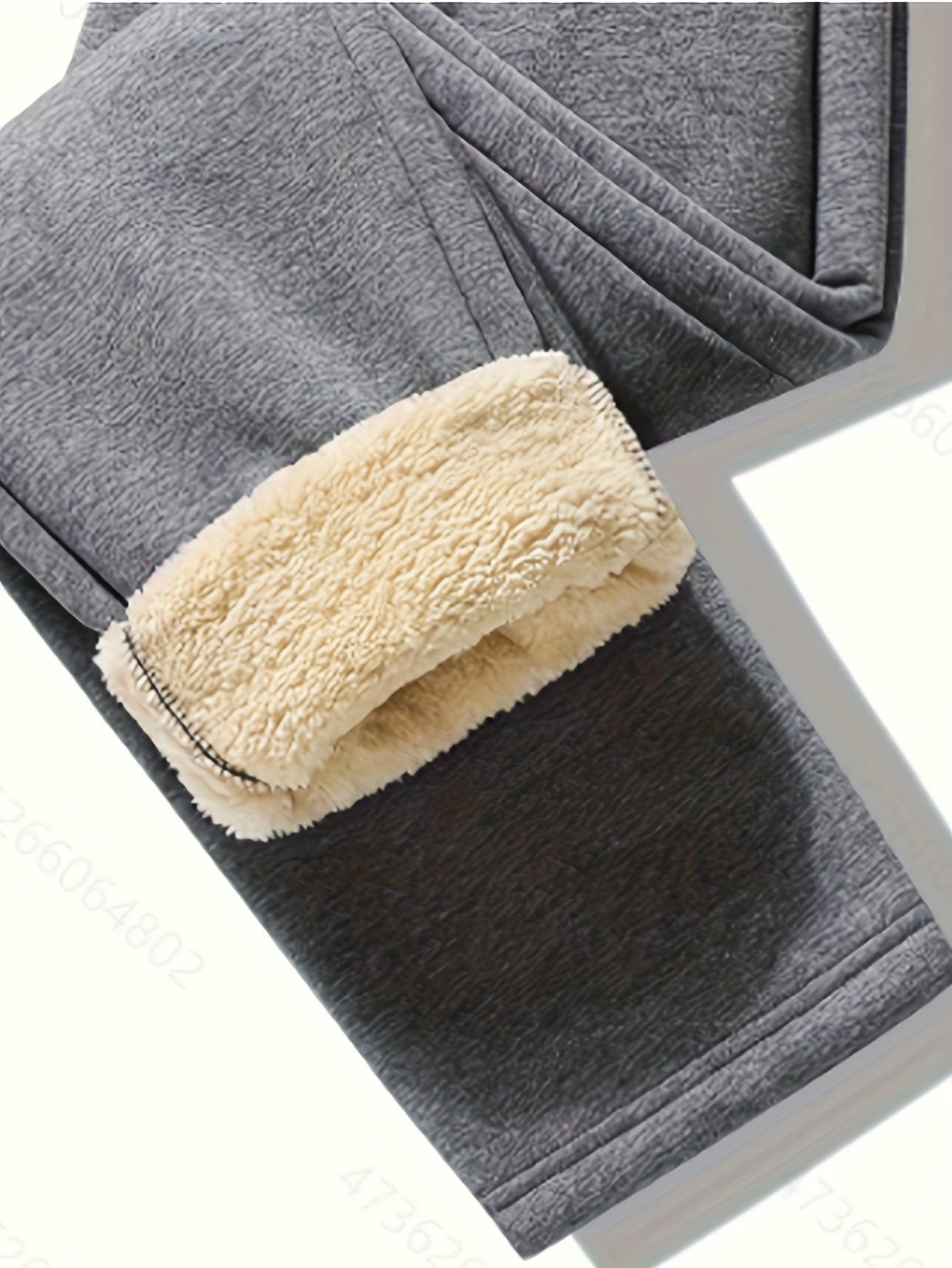 Fleece Sweatpants | Zippered Pockets | Warm and Comfortable | Fabric