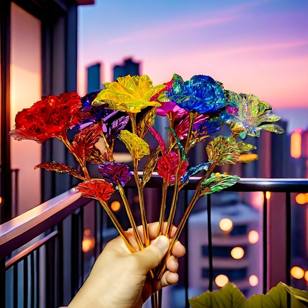 Vibrant Faux Rose Arrangement for Mother’s Day and Home Decor
