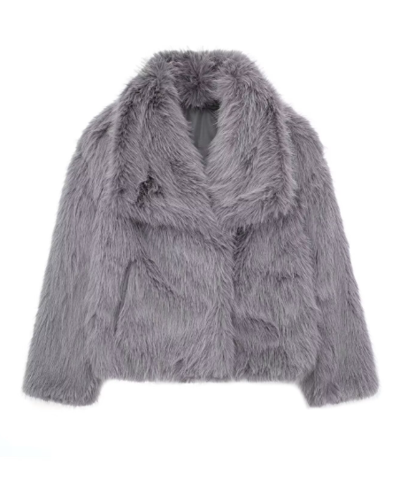Women’s Faux Fur Jacket | Classic Silhouette & Soft Faux Fur | Versatile Warmth for Casual and Festive Wear