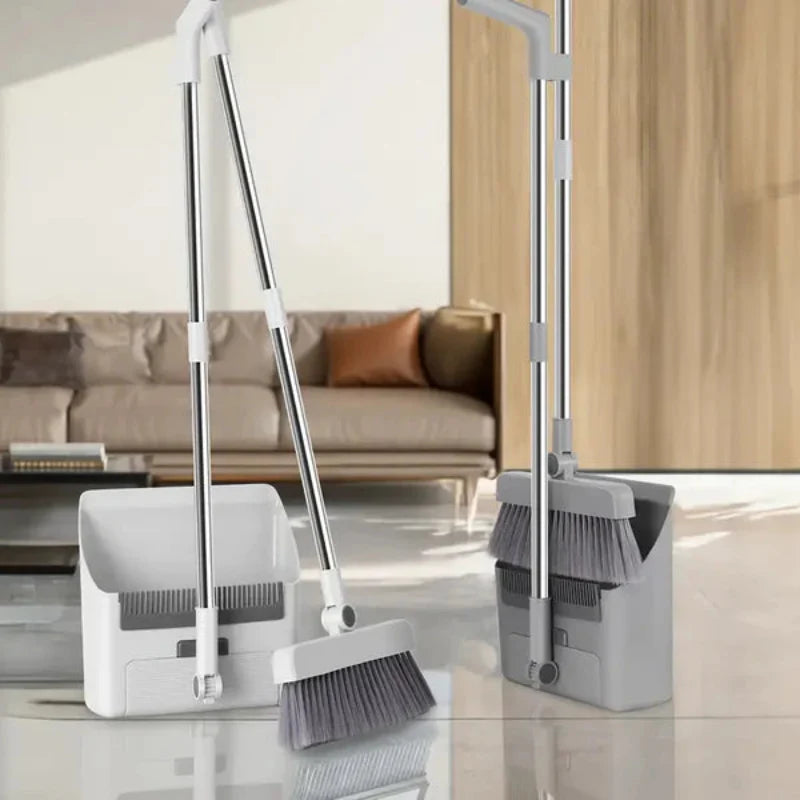 Ultimate Cleaning Trio: Broom, Brush, and Dustpan Combo
