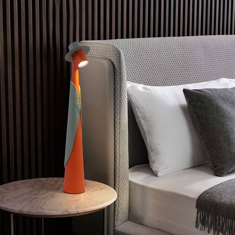Artisan Glow Touch-Control LED Table Lamp with Rechargeable Battery