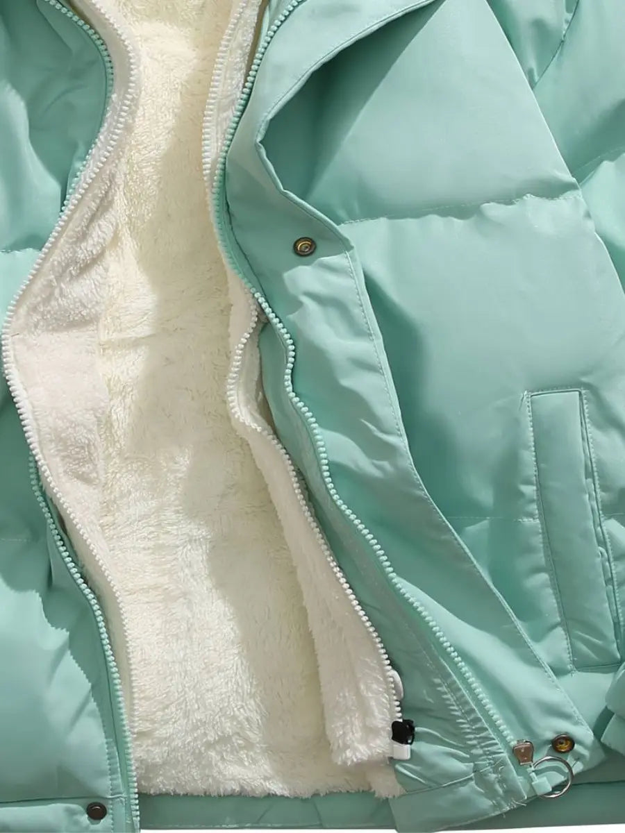 Winter Jacket | Quilted | Adjustable Hood Warmth | Fleece Lining