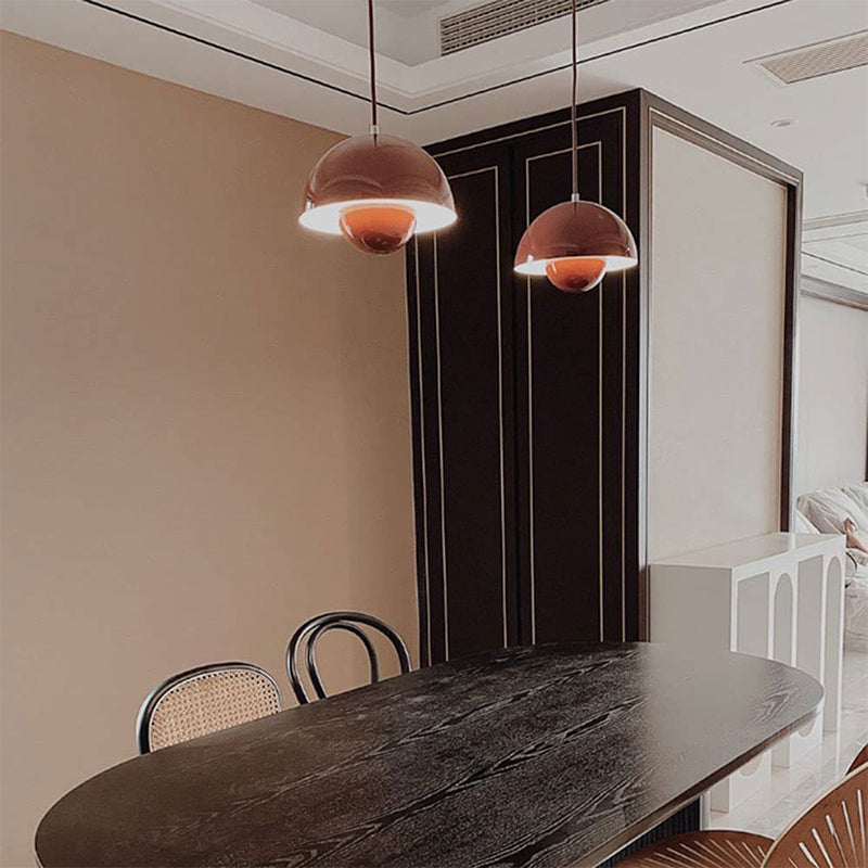 Pendant Light | Flowerpot Double-Sphere Shade | Adjustable Height | Durable Design