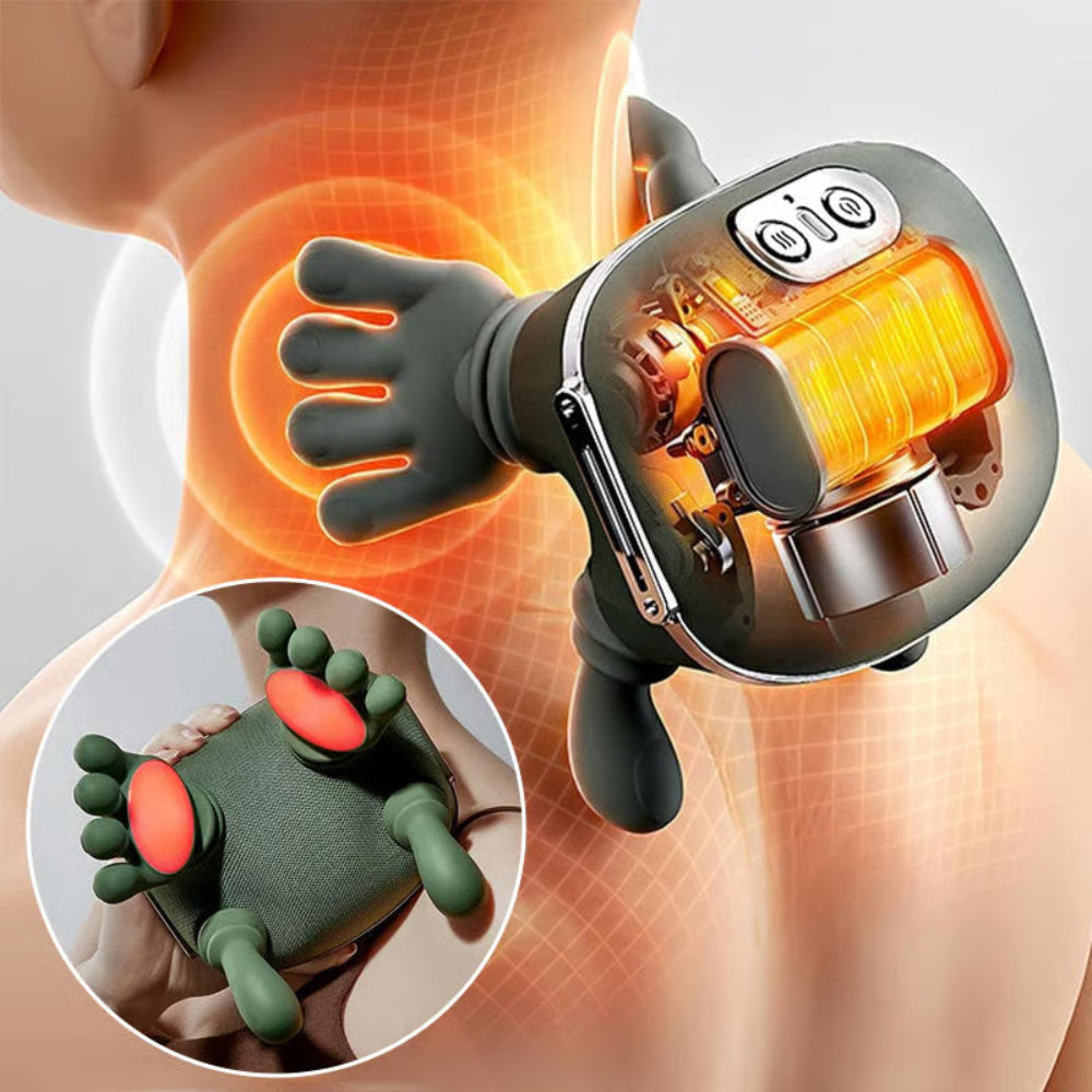 Travel-Friendly Heated Neck Soother with Vibration Therapy