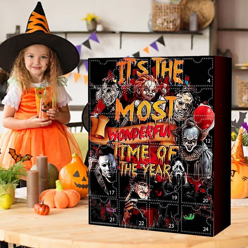 Halloween Horror Movie Advent Calendar with 24 Spooky Collectibles