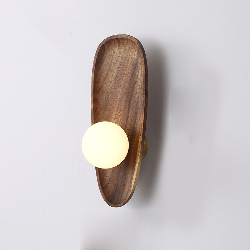LumiNest Wooden Wall Light for a Welcoming Glow