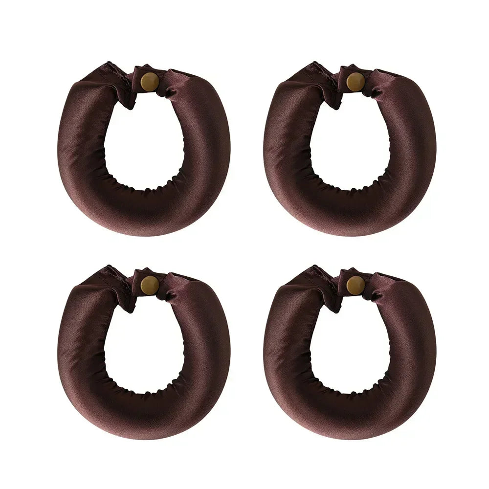 Heatless Hair Curling Headband in Satin Fabric