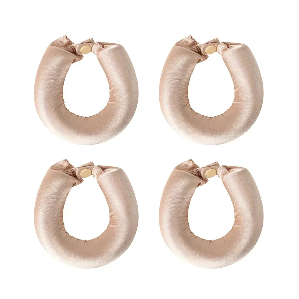 Heatless Hair Curling Headband in Satin Fabric