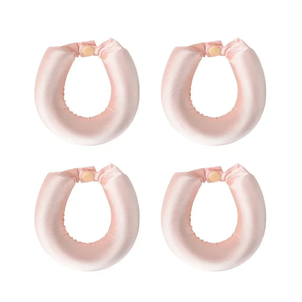 Heatless Hair Curling Headband in Satin Fabric