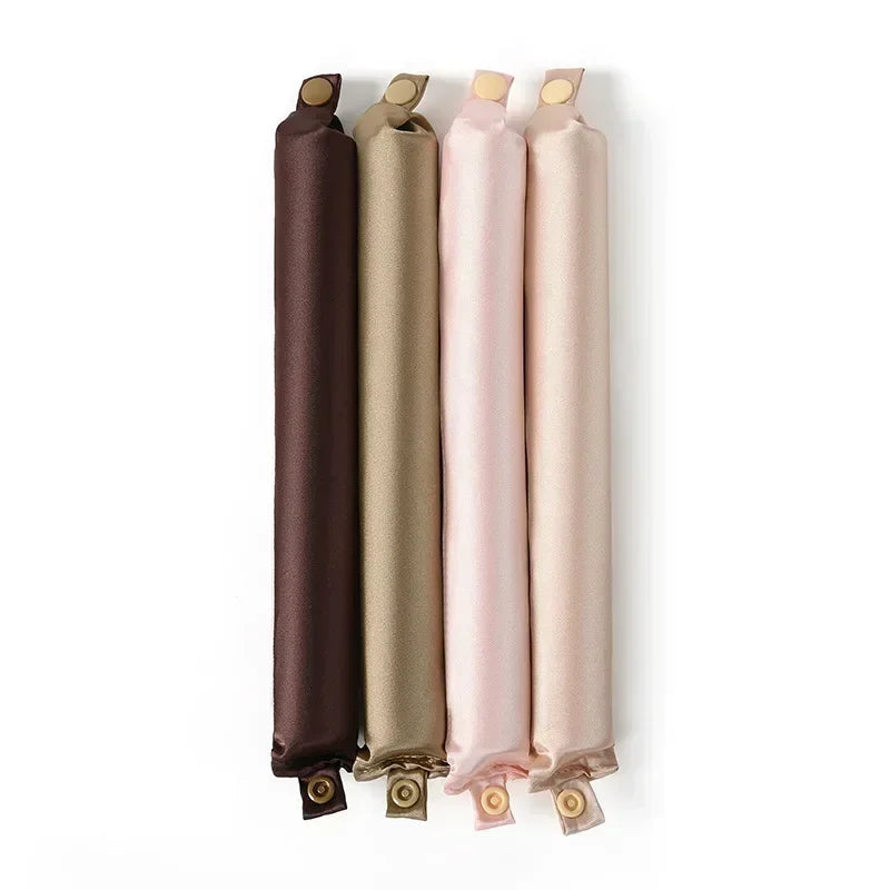 Heatless Hair Curling Headband in Satin Fabric