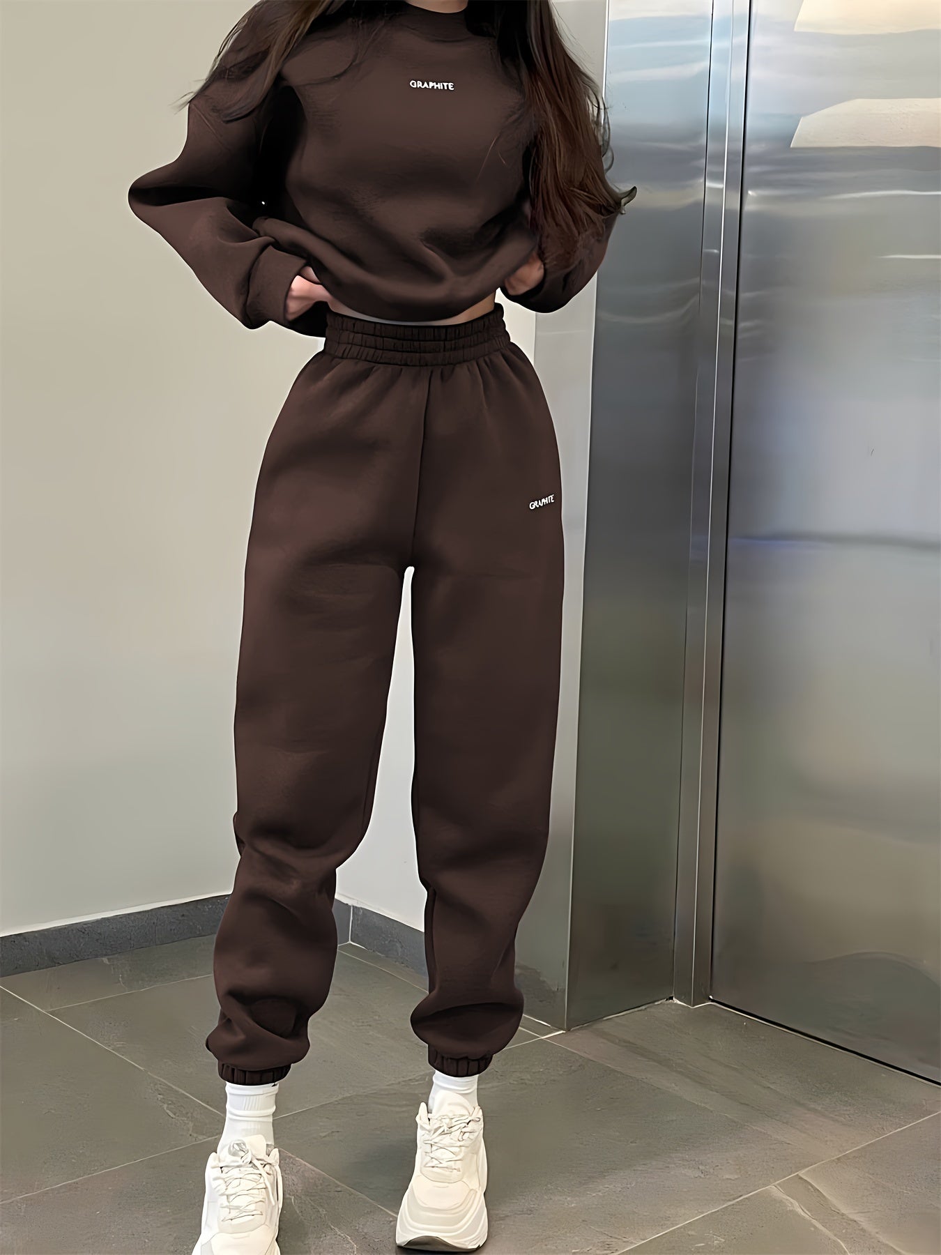 Women's Tracksuit Set | Stretchy Fit | All-Season Comfort | Polyester