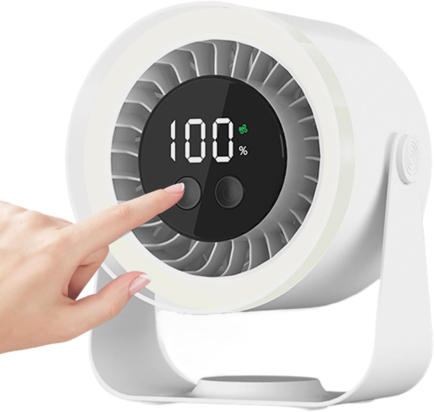 Compact Rechargeable Desk Fan | 10-Speed Quiet Performance