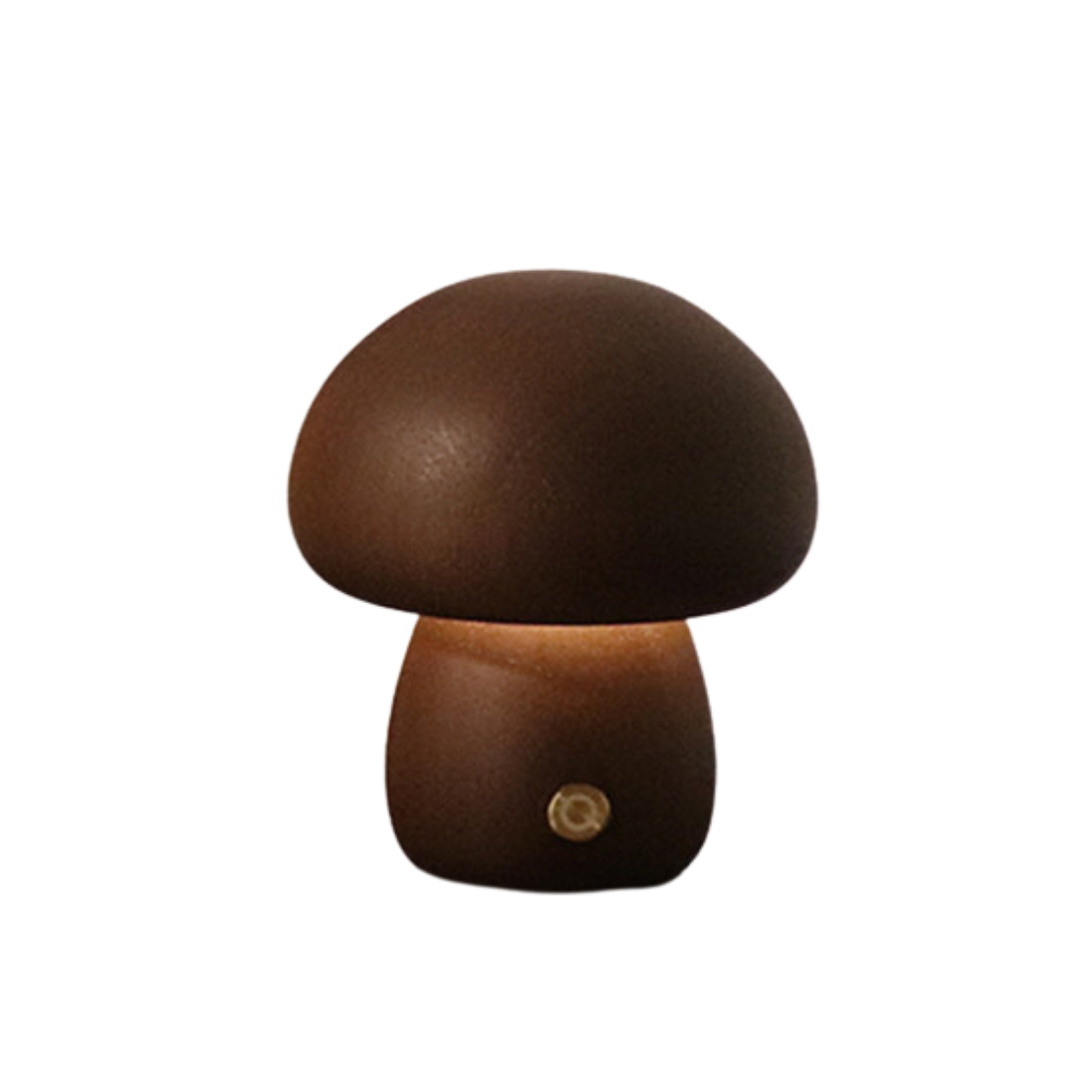 Taavita - LED Night Light Wooden Mushroom with Touch Sensor & Dimmable Brightness