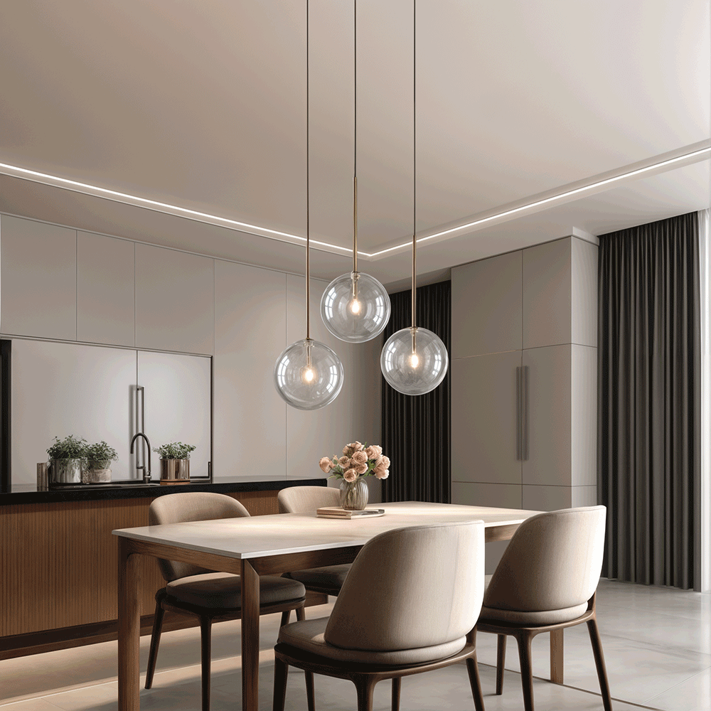 Nordic Glow Glass Pendant Light for Modern Living