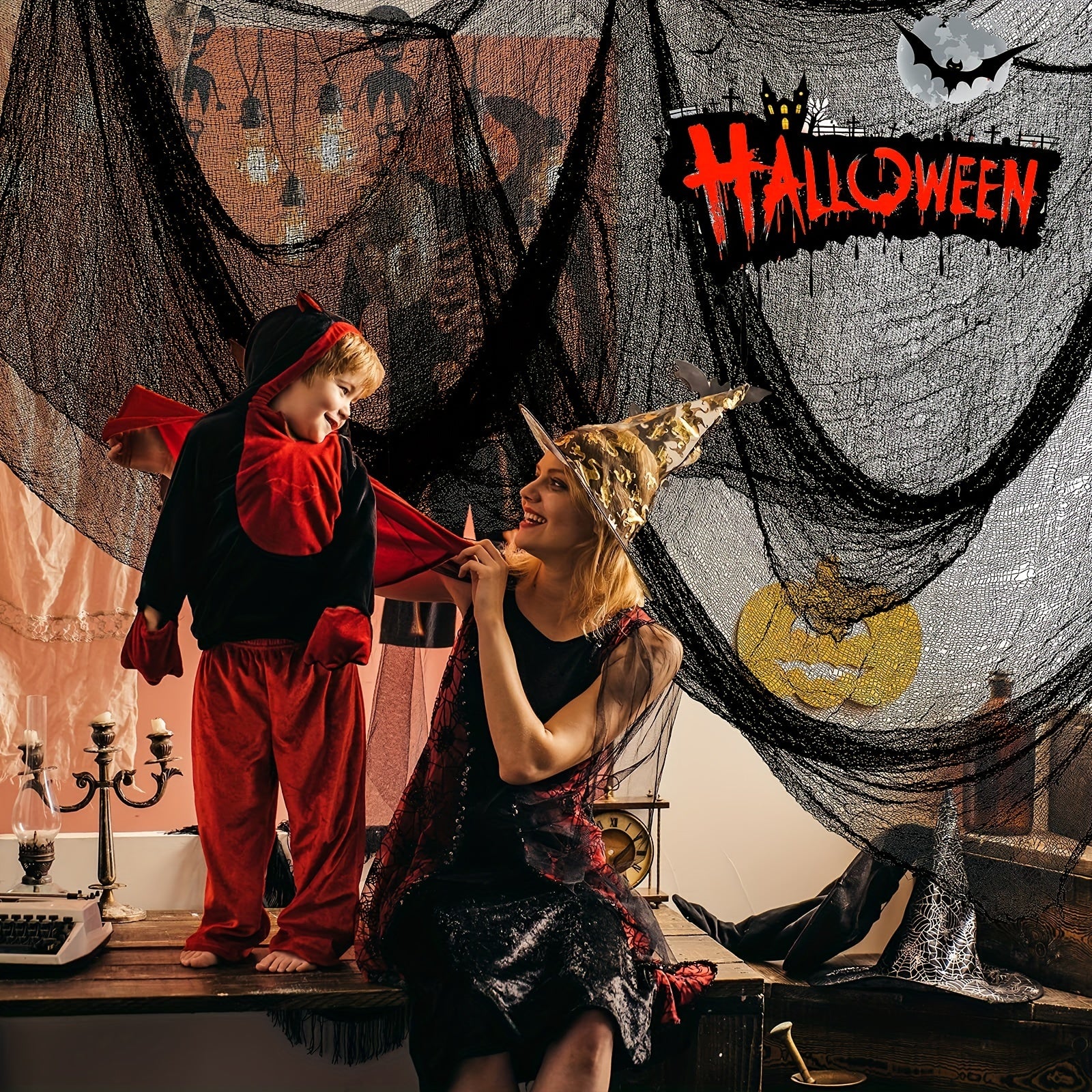 Bloodied Creepy Cloth Halloween Decoration for Haunted Party Ambiance