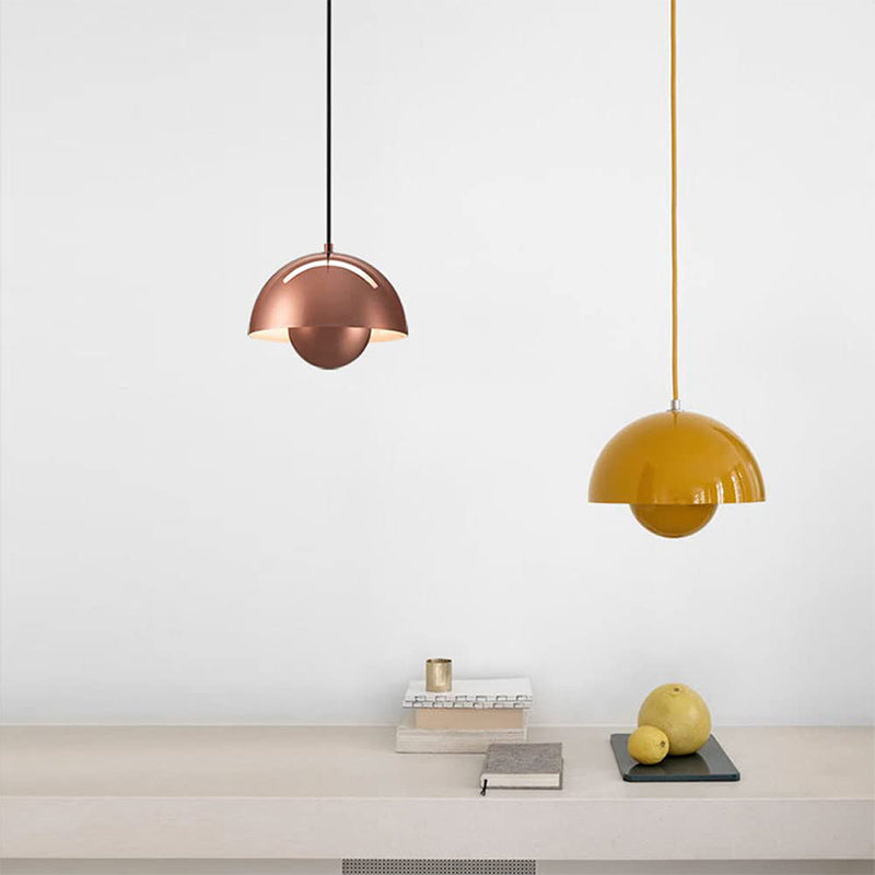 Pendant Light | Flowerpot Double-Sphere Shade | Adjustable Height | Durable Design