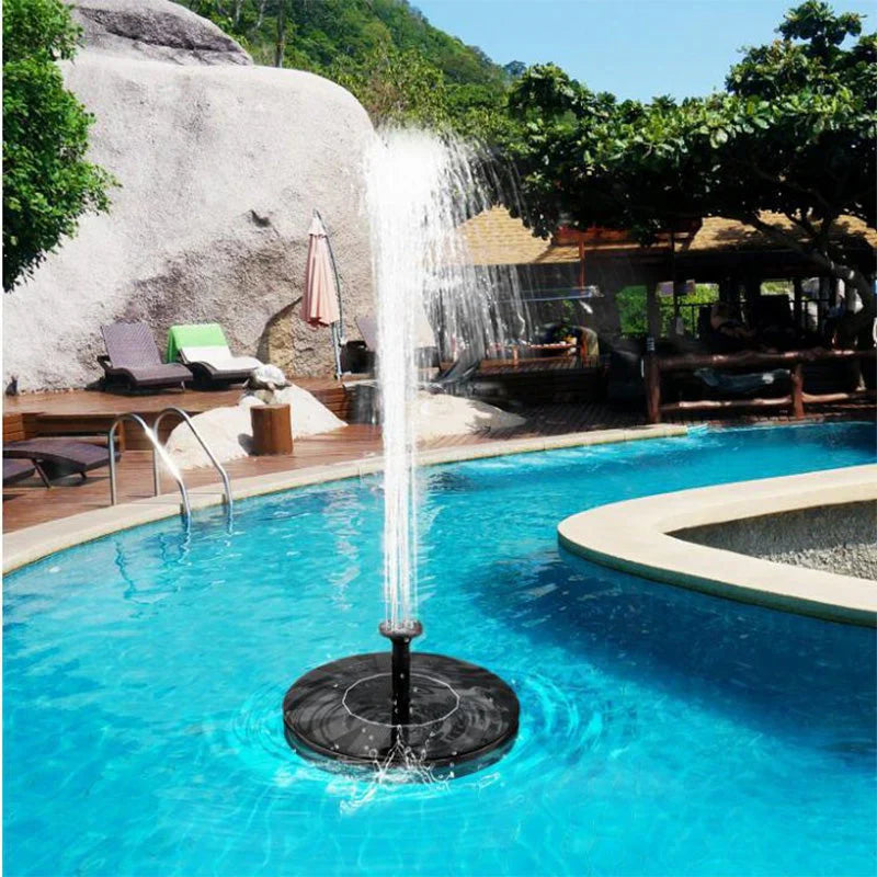 Solar-Powered Floating Fountain Pump for Garden Ponds and Water Features