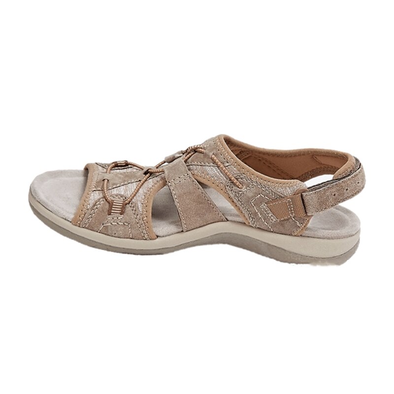 Women’s Adjustable Summer Sandals | Nanofoam Sole & 3-Arch Support | Synthetic Leather | Comfortable Fit