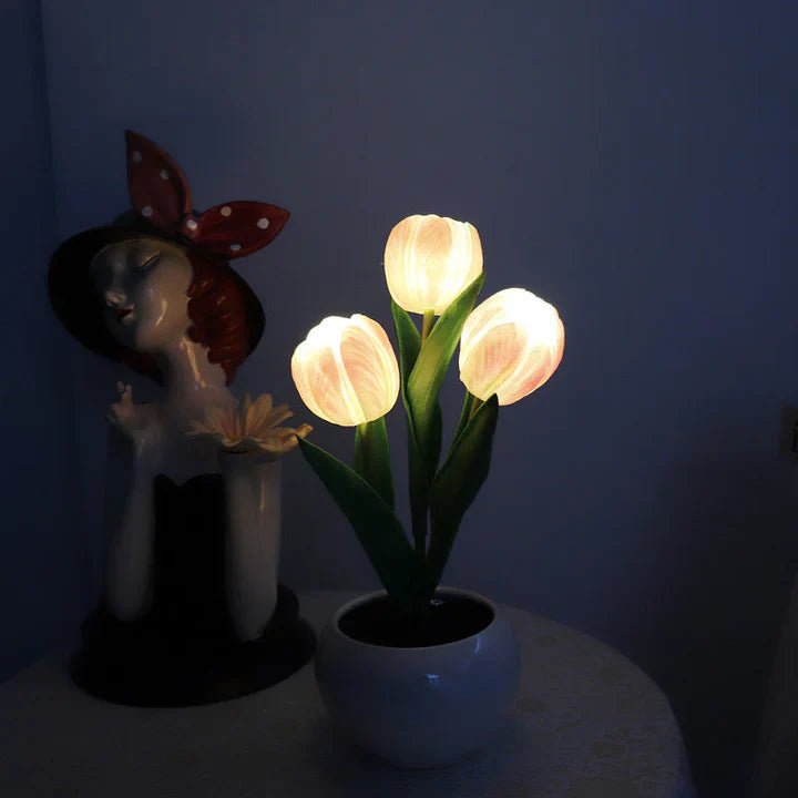 Ceramic Pot Table Lamp with LED – Cozy Accent Lighting
