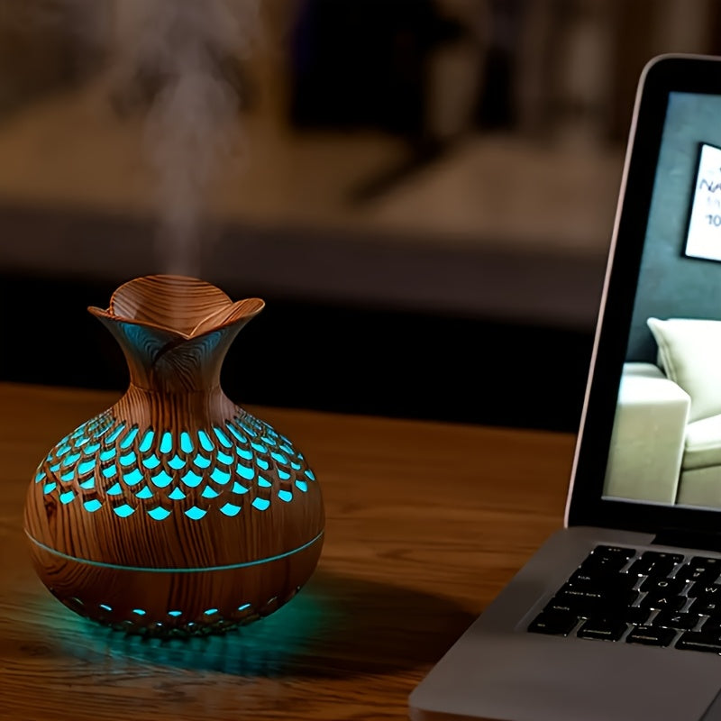 Natural Essence USB Humidifier – Aromatherapy Lamp for Home & Office