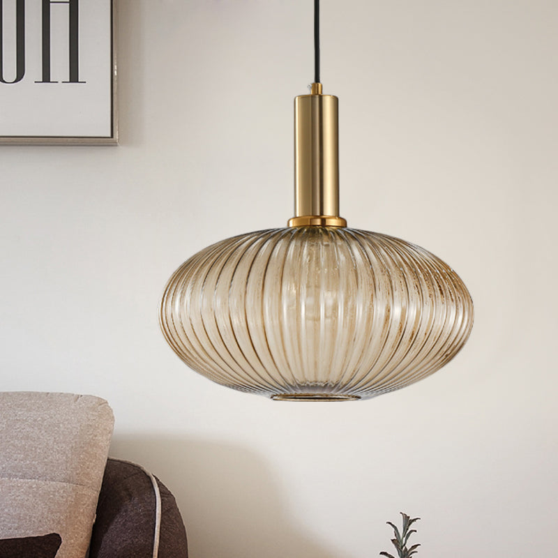 Black/Gold Cylinder/Oval/Capsule Pendant Lamp Modernist 1 Light Grey/Green/Amber Ribbed Glass Ceiling Light Fixture for Kitchen Black Amber Cylinder Clearhalo 'Ceiling Lights' 'Glass shade' 'Glass' 'Modern Pendants' 'Modern' 'Pendant Lights' 'Pendants' Lighting' 598336