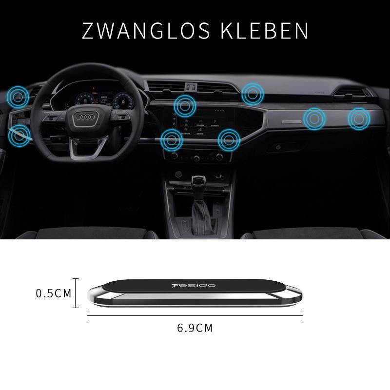 Magnetic Phone Holder | Multi-Magnet Array & Nano-Adhesive Base | 360° Rotation | Protective Silicone Surface