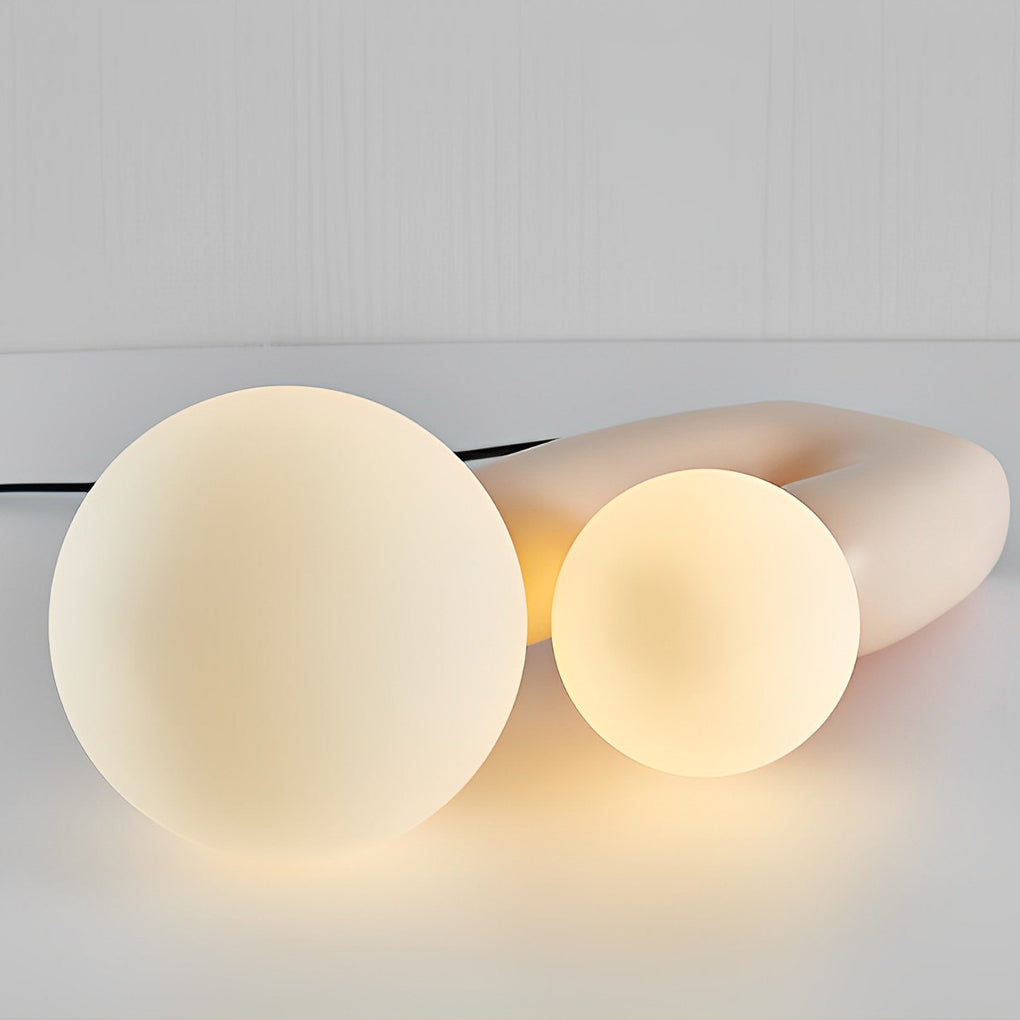 2-Light Modern Cactus Beige LED Accent Table Lamp