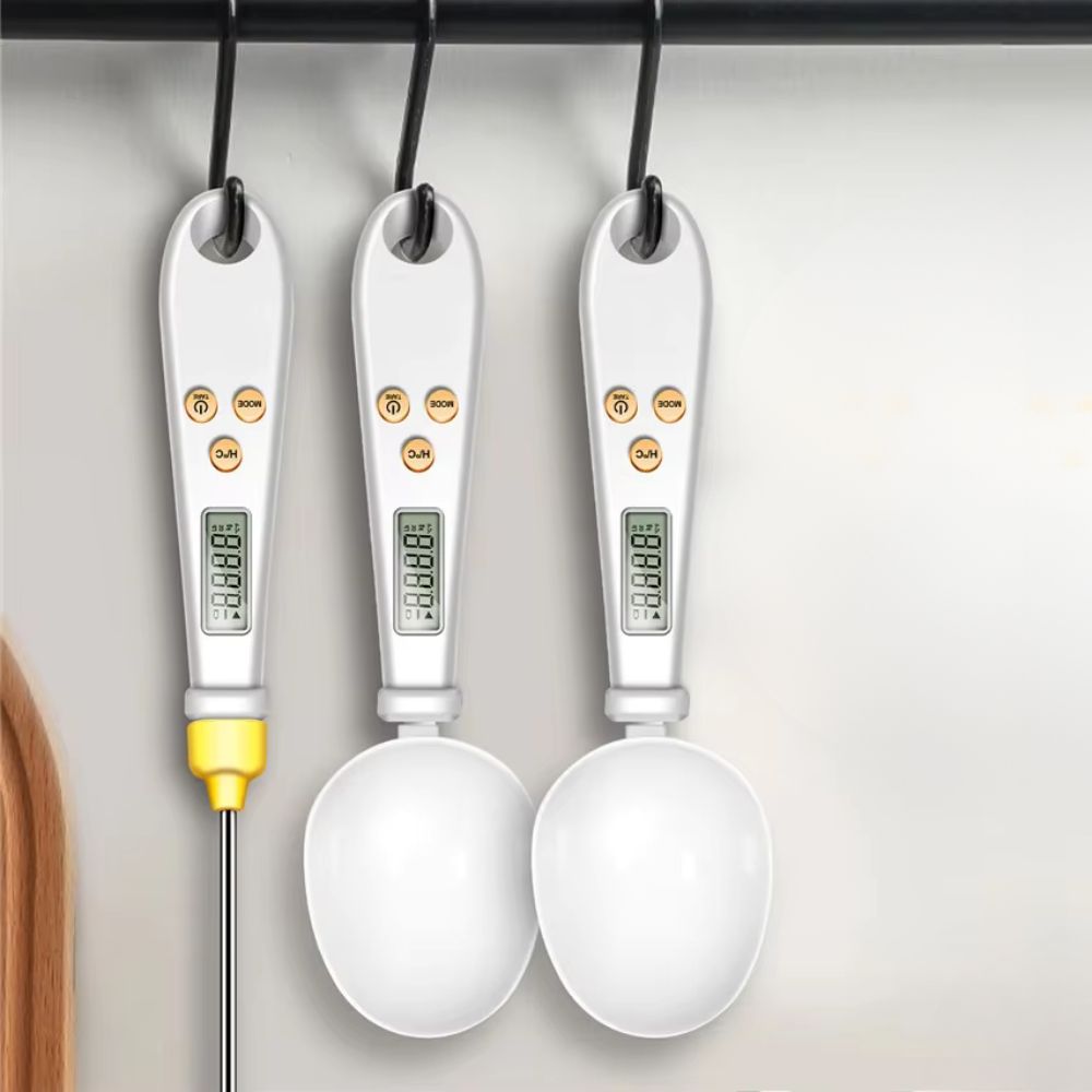 Digital Mini Scale and Thermometer Combo for Food – 2-in-1