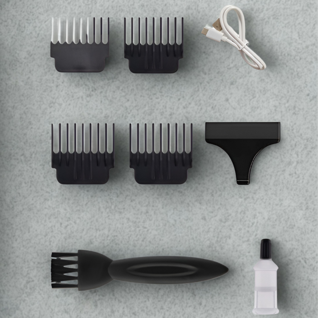 Cordless Hair and Beard Grooming Trimmer with Attachments