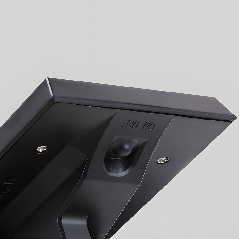 2 - Head Modern Black Solar LED Spotlight with Motion Sensor, Adjustable and Rotatable