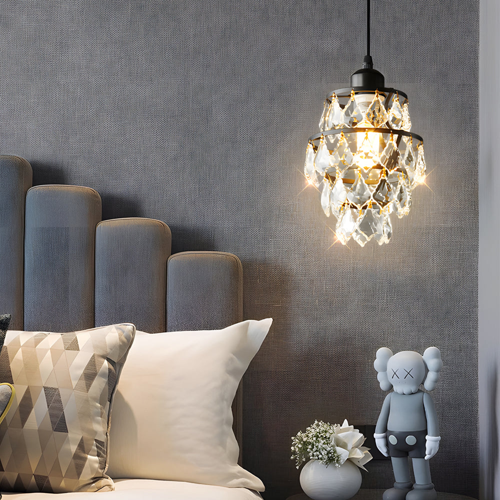 1-Light Mini Crystal Pendant Light Small by Taavita
