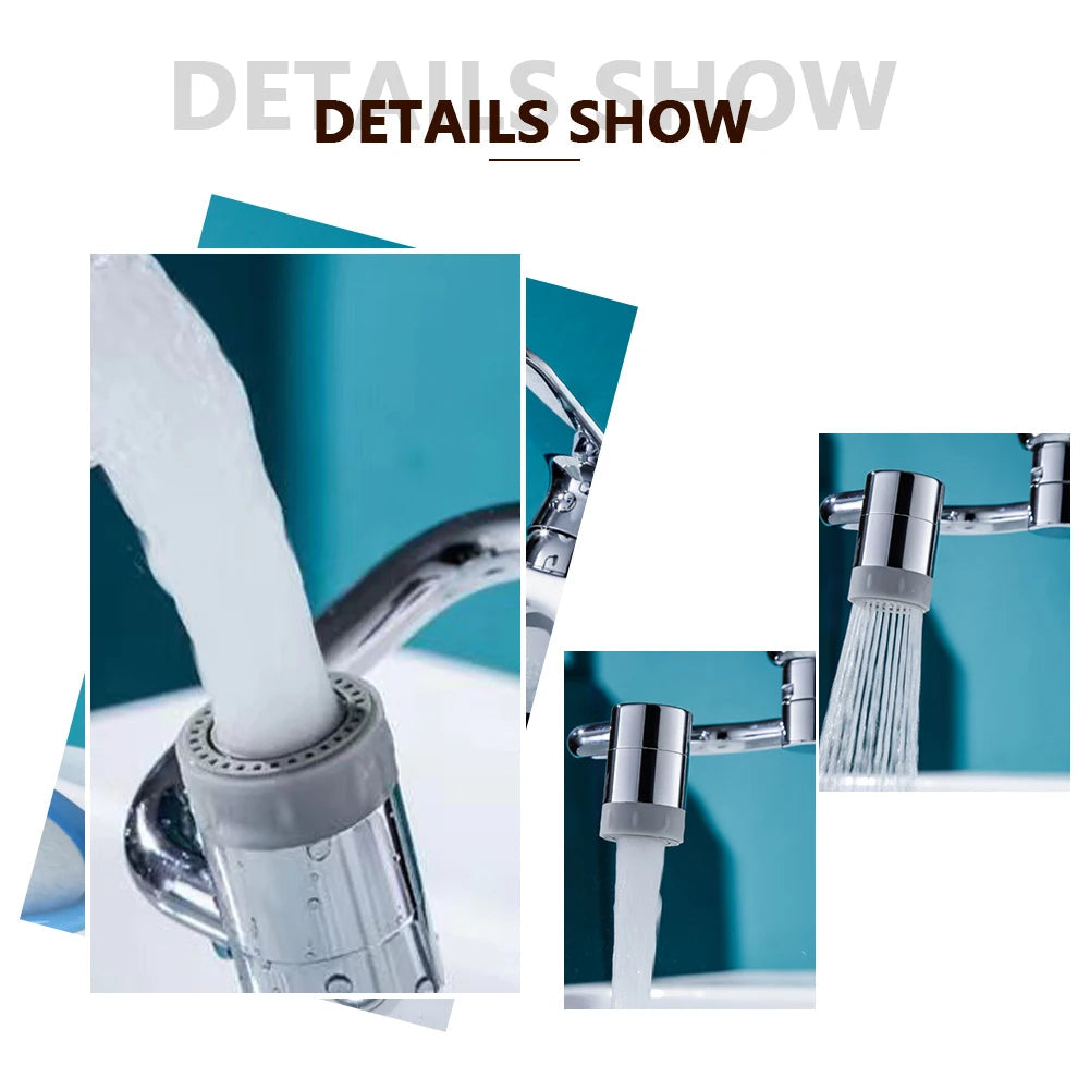 Universal Faucet Extender with 1080-Degree Rotation