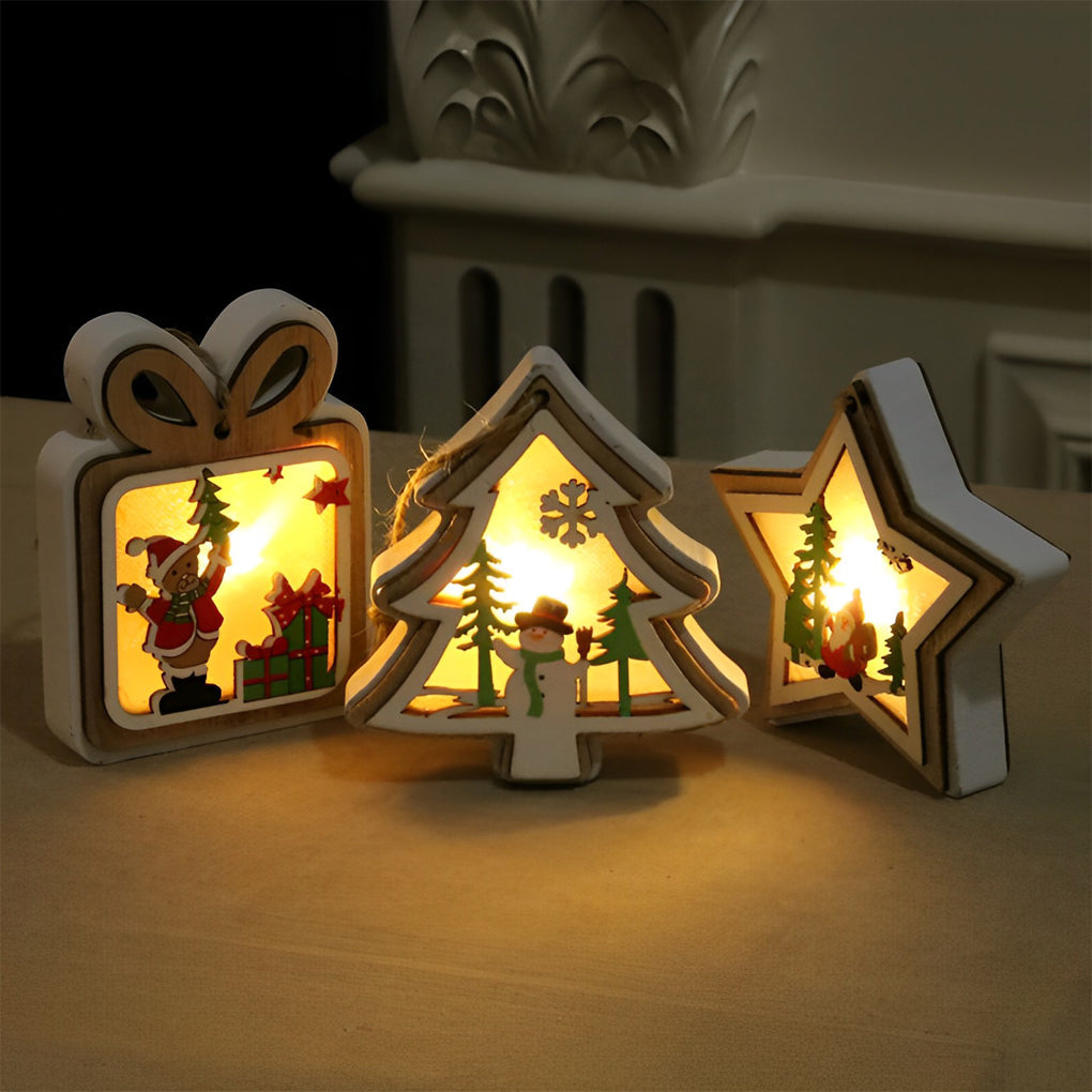 2 Pc Taavita Modern Creative Hanging Ornaments Decorations with Button Battery